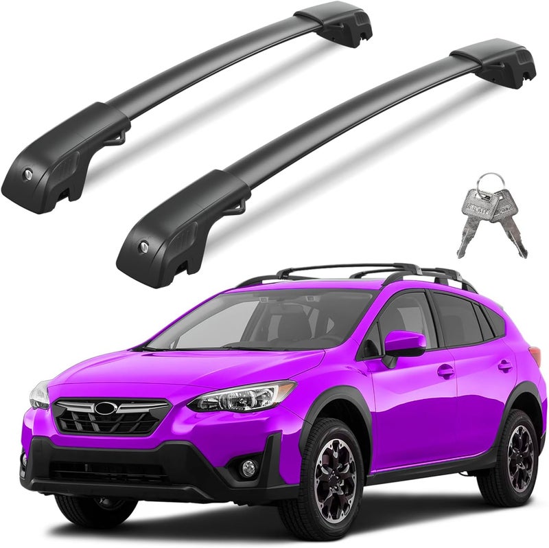 wonderdriver 300lbs Roof Rack Cross Bars Compatible with Subaru Crosstrek 2018-2023 & Impreza 2017-2023,Heavy Duty Aluminum Lockable Roof Rails Crossbars Rooftop Luggage - Image 1